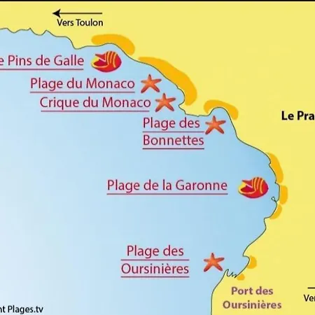 A 5 Min Des Plages, Parking Gratuit 르프라데